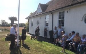 Flag raising VJ day 2025