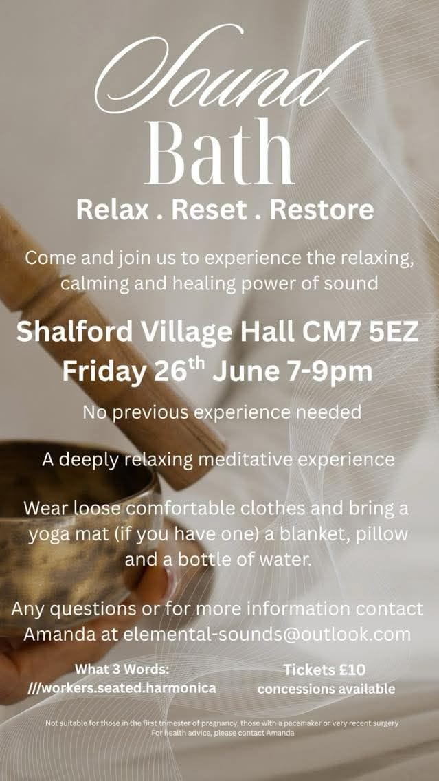 Sound Bath - Relax - Reset - Restore