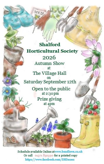 Shalford Horticultural Society 2026 Autumn Show